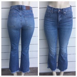 Madewell Cali Demi-Boot Raw Hem Crop Size 28
